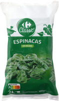 Espinacas en hoja