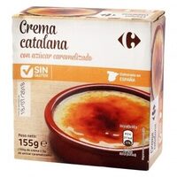 Crema catalana con azucar caramelizado