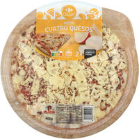 Pizza cuatro quesos