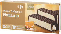 Turrón trufado de naranja