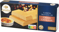 Turrón trufado de crema catalana
