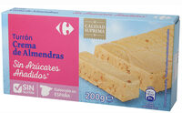 Turrón crema de almendras sin azúcar