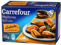 Mejillónes escabeche oli va carrefour 8/12