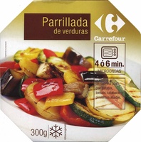 Parrillada de verduras congelada