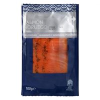 Salmón noruego ahumado y marinado