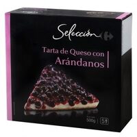 Tarta queso y arandanos