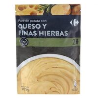 Pure patatas queso y finas hierbas