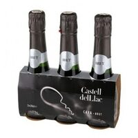 Do cava pack 3 botellas mini castell de llac blanco
