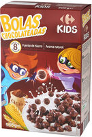 Bolas de maiz inflado de chocolate