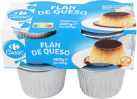 Flan de queso por cuatro Carrefour
