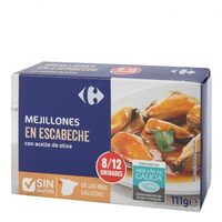 Mejillón en escabeche con aceite de oliva 8/12