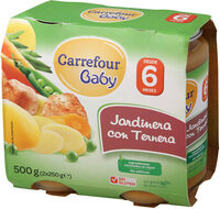 Tarrito jardinera con ternera