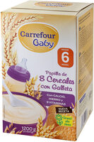 Papilla con galletas