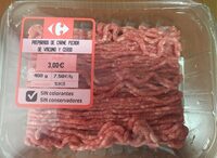 Preparado de carne picada de vacuno y cerdo