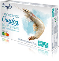 Langostino crudo