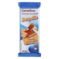 Chocolate con leche barquillo