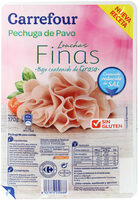 Pechuga de pavo finas lonchas reducido en sal