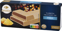 Turrón trufado de piña