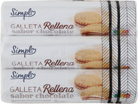 Galleta rellena chocolate