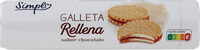 Galleta rellena chocolate