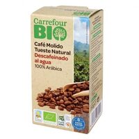Café 100% molido natural descafeinado al agua