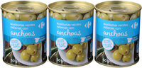 Aceituna manzanilla rellena anchoa bajo