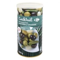 Cocktail pepinillos/aceituna y cebolla