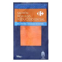 Salmón ahumado reducido en sal