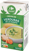 Crema verduras huerta