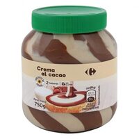 Crema untar 2 sabores 4% avellana sin aceite palma