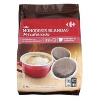 Café descafeinado monodosis blandas