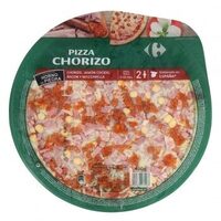 Pizza chorizo jamón y bacon