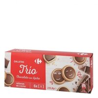 Galletas trios chocolate con leche
