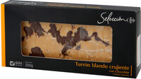 Turrón blando crujiente con chocolate