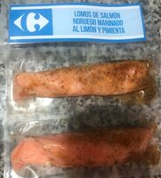 Lomos salmon noruego marinado al limon y pimienta