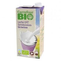 Leche ecologica sin lactosa semidesnatada