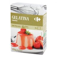 Preparado postre gelatina neutra