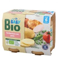 Tarrito verduras pavo