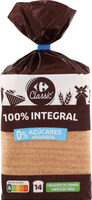 Pan molde 100% integral 0 %azúcares