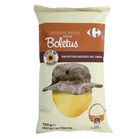 Patatas fritas sartén lisas sabor boletus