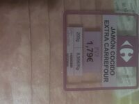 Jamón cocido extra Carrefour