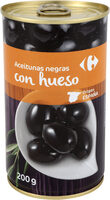 Aceitunas C/Hueso Negra Cacereña Lata
