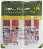 Jamon Serrano Reserva Medias Lonchas