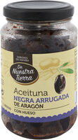 Aceituna negra arrugada de aragon
