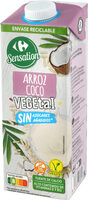 Bebida vegetal arroz coco