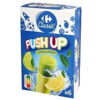 Helado push lima limón
