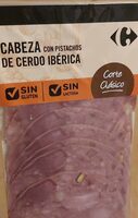 Cabeza de cerdo ibérico con pistachos
