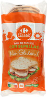 Pan de molde con semillas sin gluten