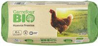Huevos de gallina criadas en libertad
