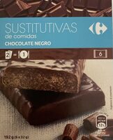 Barrita sustitutiva de chocolate negro